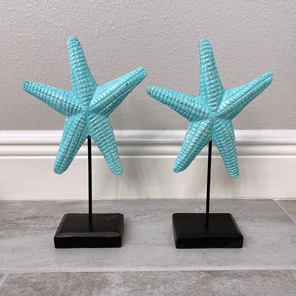 6 Piece Turquoise Bathroom Decor Set
